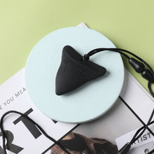 Load image into Gallery viewer, 1 Pack Sensory Chew Necklace Brick Chewy Kids Silicone Triangle Fangs Toys, Silicone Teeth for Children with Autism
