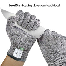 Load image into Gallery viewer, 1 Pair HPPE Kitchen Gardening Hand Protective Gloves Butcher Meat Chopping Working Gloves Mittens Women Men's gloves Dropshippin
