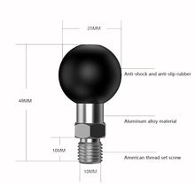 Load image into Gallery viewer, 1 inch Ball Head Adapter Mount Base Motorcycle Handlebar Rearview Mirror Bracket for DJI GoPro Insta360 Action Camera Accessory
