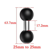 Load image into Gallery viewer, 1 inch Ball Head Adapter Mount Base Motorcycle Handlebar Rearview Mirror Bracket for DJI GoPro Insta360 Action Camera Accessory
