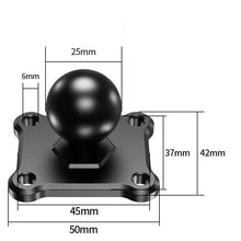 Load image into Gallery viewer, 1 inch Ball Head Adapter Mount Base Motorcycle Handlebar Rearview Mirror Bracket for DJI GoPro Insta360 Action Camera Accessory
