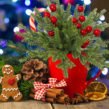 Load image into Gallery viewer, 10/2Pcs Artificial Pine Branches Christmas Fake Green Plants DIY Garland Xmas Tree Ornaments Home Xmas New Year Party Decoration
