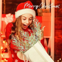 Load image into Gallery viewer, 3/5/10pcs Pine Branches Artificial Plants Xmas Wedding Home Xmas Tree Decorations Diy Handcraft Bouquet Gift Box Decors Supplies
