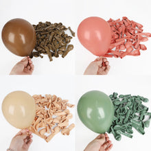 Load image into Gallery viewer, 10/20/30pcs Retro Green Balloons Coffee Khaki Coco Skin Avocado Green Latex Globos for Birthday Decorations Christmas Party Deco
