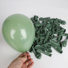 Load image into Gallery viewer, 10/20/30pcs Retro Green Balloons Coffee Khaki Coco Skin Avocado Green Latex Globos for Birthday Decorations Christmas Party Deco
