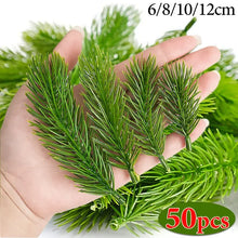Load image into Gallery viewer, 10-50pcs Artificial Pine Branch Green Pine Needles Fake Plants Leaves DIY Xmas Tree Wreath Ornaments Christmas Decoration Gifts
