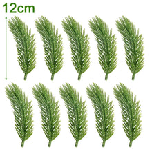 Load image into Gallery viewer, 10-50pcs Artificial Pine Branch Green Pine Needles Fake Plants Leaves DIY Xmas Tree Wreath Ornaments Christmas Decoration Gifts
