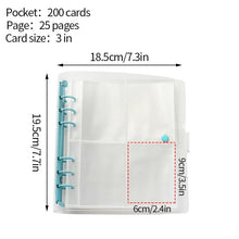 Load image into Gallery viewer, 100/200 Pockets Photocard Binder 3/5Inch Photo Album Polaroid Book Kpop Photocard Holder Insert Instax Album Collect Book
