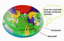 Load image into Gallery viewer, 100 Step 3D Magic Maze Intellect Ball Labyrinth Sphere Globe Toys for Kids Educational Brain Tester Balance Training Toy Gifts
