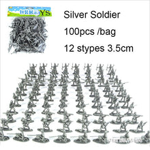 Load image into Gallery viewer, 100pcs/lot Hot Bag Soldier Toys 12 stype Static Small Soldier Person Military Model Children Toys Whole Mixed Batch
