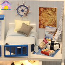 Load image into Gallery viewer, DIY Dollhouse Miniature with Furniture DIY Wooden Dollhouse Sound of the Sea
