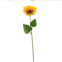 Load image into Gallery viewer, 5pcs Sunflower fake flower single branch large flower head home living room decorative flower artificial sunflower wedding dance props fake flower
