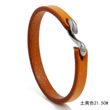 Load image into Gallery viewer, Retro Simple Cattle Leather Bracelet Ornament Fashion All-Match Punk Rock Leather Bracelet
