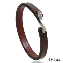 Load image into Gallery viewer, Retro Simple Cattle Leather Bracelet Ornament Fashion All-Match Punk Rock Leather Bracelet
