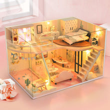 Load image into Gallery viewer, DIY Doll Mini Room Pink Handmade Girls' House
