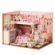 Load image into Gallery viewer, DIY Dollhouse Miniature with Furniture Making Building Birthday Gift Toy
