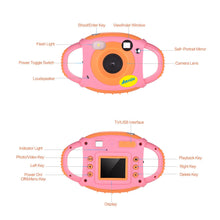 Load image into Gallery viewer, 5 Million Pixels Children's Camera Strap Cartoon Silicone Case

