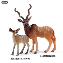 Load image into Gallery viewer, Wild Animal Model Toys Decoration Solid Tiger Lion Hippo Rhinoceros Elephant Panda Cow Set Children's Toy
