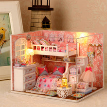 Load image into Gallery viewer, DIY Dollhouse Miniature with Furniture Making Building Birthday Gift Toy
