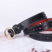 Load image into Gallery viewer, Belt Women's Korean-Style Simple White Student Universal Jeans Decorative All-Match Black
