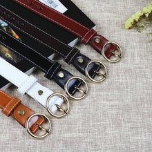 Load image into Gallery viewer, Belt Women's Korean-Style Simple White Student Universal Jeans Decorative All-Match Black

