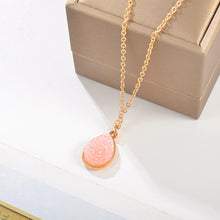 Load image into Gallery viewer, Blue Water Drop Pendant Women's Necklace Neck Decorative Jewelry
