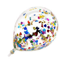 Load image into Gallery viewer, 100pcs Confetti Balloon 12-Inch Paper Scrap Balloon round Sequin Balloon Transparent Rose Gold Paper Scrap Latex Ball
