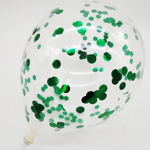 Load image into Gallery viewer, 100pcs Confetti Balloon 12-Inch Paper Scrap Balloon round Sequin Balloon Transparent Rose Gold Paper Scrap Latex Ball
