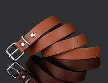 Load image into Gallery viewer, Simple All-Match Pu Small Belt Belt Student Pant Belt Children's Leather Belt
