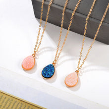 Load image into Gallery viewer, Blue Water Drop Pendant Women's Necklace Neck Decorative Jewelry
