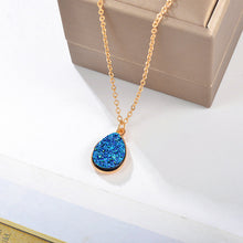Load image into Gallery viewer, Blue Water Drop Pendant Women's Necklace Neck Decorative Jewelry
