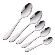 Load image into Gallery viewer, Stainless Steel Tableware Tip Spoon Creative Western Thickened Dessert Spoon Household Spoon
