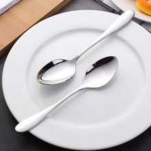 Load image into Gallery viewer, Stainless Steel Tableware Tip Spoon Creative Western Thickened Dessert Spoon Household Spoon
