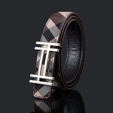 Load image into Gallery viewer, Pattern Fashion Men's and Women's Belt Business Smooth Buckle Pant Belt
