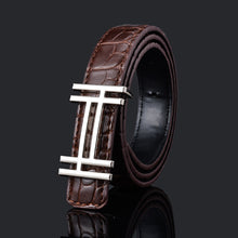 Load image into Gallery viewer, Pattern Fashion Men's and Women's Belt Business Smooth Buckle Pant Belt
