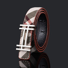 Load image into Gallery viewer, Pattern Fashion Men's and Women's Belt Business Smooth Buckle Pant Belt
