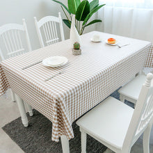 Load image into Gallery viewer, PVC TableCloth Waterproof Oil-Proof Fresh Plaid Tablecloth
