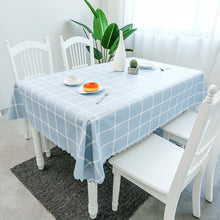 Load image into Gallery viewer, PVC TableCloth Waterproof Oil-Proof Fresh Plaid Tablecloth
