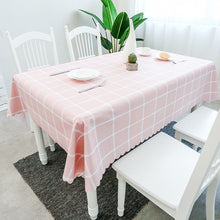 Load image into Gallery viewer, PVC TableCloth Waterproof Oil-Proof Fresh Plaid Tablecloth
