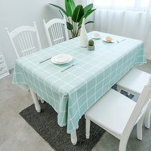 Load image into Gallery viewer, PVC TableCloth Waterproof Oil-Proof Fresh Plaid Tablecloth
