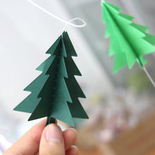 Load image into Gallery viewer, 3pcs/set Christmas Tree Latte Art Hanging Decoration Christmas Window Layout Decoration Supplies
