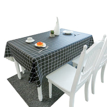 Load image into Gallery viewer, PVC TableCloth Waterproof Oil-Proof Fresh Plaid Tablecloth
