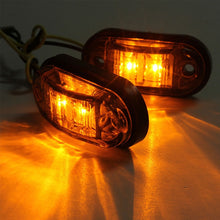 Load image into Gallery viewer, 10PCS  Warning Light LED Diode Light Oval Clearance Trailer Truck Orange White Red LED Side Marker Lamp 12V 24V Truck Accessorie
