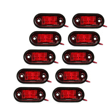 Load image into Gallery viewer, 10PCS  Warning Light LED Diode Light Oval Clearance Trailer Truck Orange White Red LED Side Marker Lamp 12V 24V Truck Accessorie
