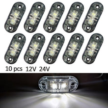 Load image into Gallery viewer, 10PCS Warning Light LED Trailer Camion Orange 12V 24V LED Side Marker Truck Accesorios Parking Lights for Truck Parts
