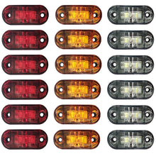 Load image into Gallery viewer, 10PCS Warning Light LED Trailer Camion Orange 12V 24V LED Side Marker Truck Accesorios Parking Lights for Truck Parts
