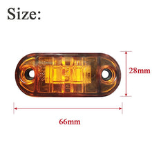 Load image into Gallery viewer, 10PCS Warning Light LED Trailer Camion Orange 12V 24V LED Side Marker Truck Accesorios Parking Lights for Truck Parts
