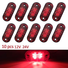 Load image into Gallery viewer, 10PCS Warning Light LED Trailer Camion Orange 12V 24V LED Side Marker Truck Accesorios Parking Lights for Truck Parts
