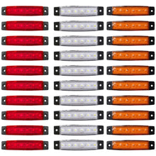 Load image into Gallery viewer, 10Pcs Truck Trailer Side Marker Indicators light Car Signal Brake Rear Warning Tail Light LED 12V 24V Warning Lamp
