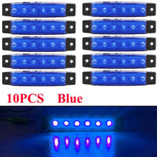 Load image into Gallery viewer, 10Pcs Truck Trailer Side Marker Indicators light Car Signal Brake Rear Warning Tail Light LED 12V 24V Warning Lamp
